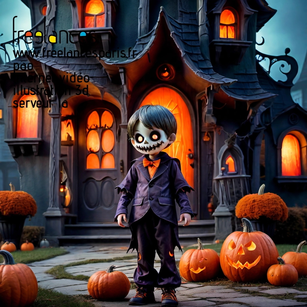 Pao mise en page internet vidéo illustration 3d serveur IA générative AI freelance paris studio de création magazines rize1ed0